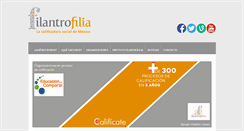 Desktop Screenshot of filantrofilia.org